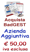 Ordina il software BadGest versione azienda aggiuntiva